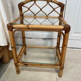 Tabby bamboo canopy bed