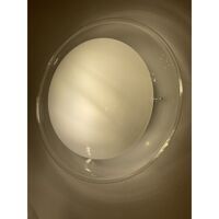 Contemporary multicolored reeds white murano glass wall sconce