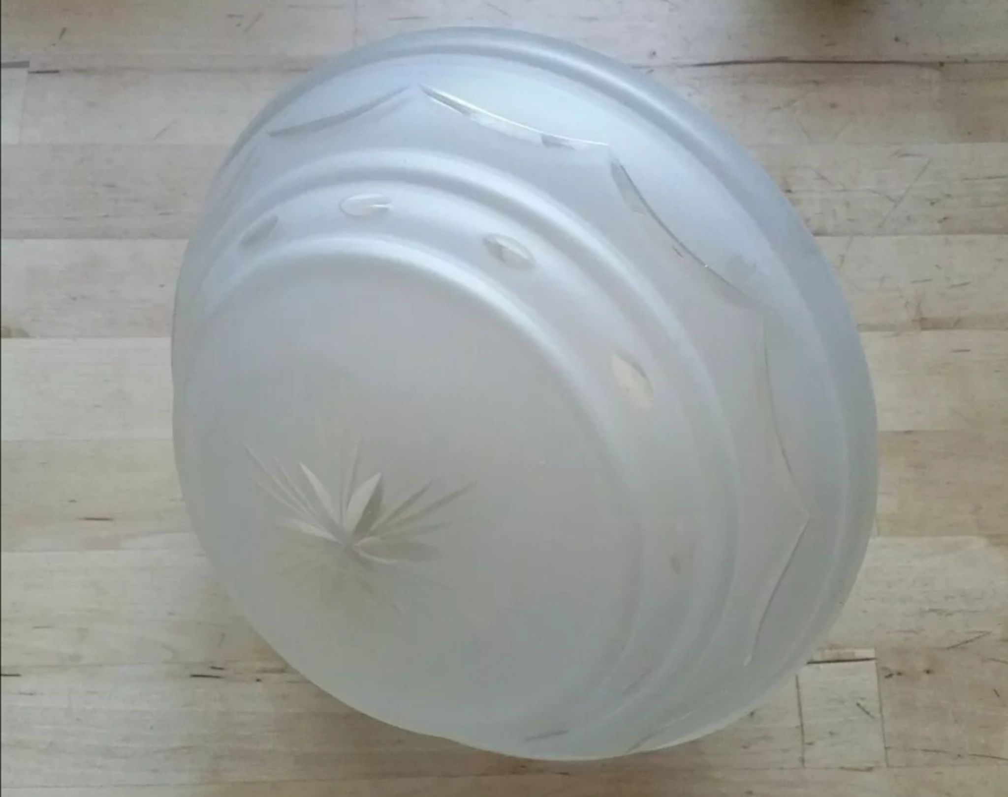 Globe de lampe vintage soucoupe