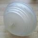 Vintage saucer lamp globe