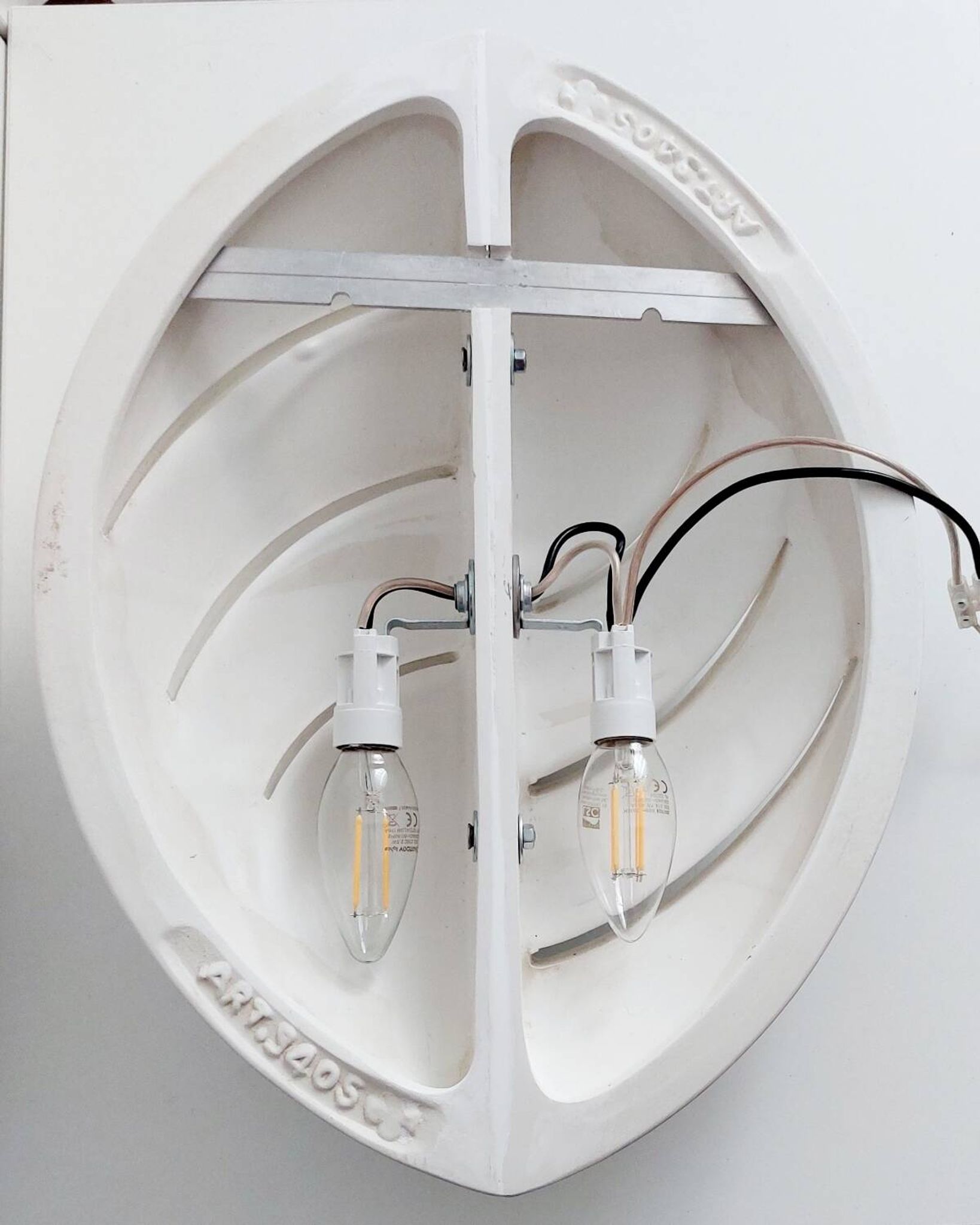 Large designer wall light