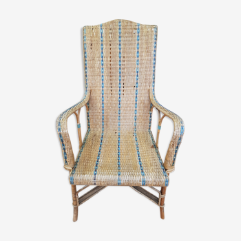 Fauteuil en osier