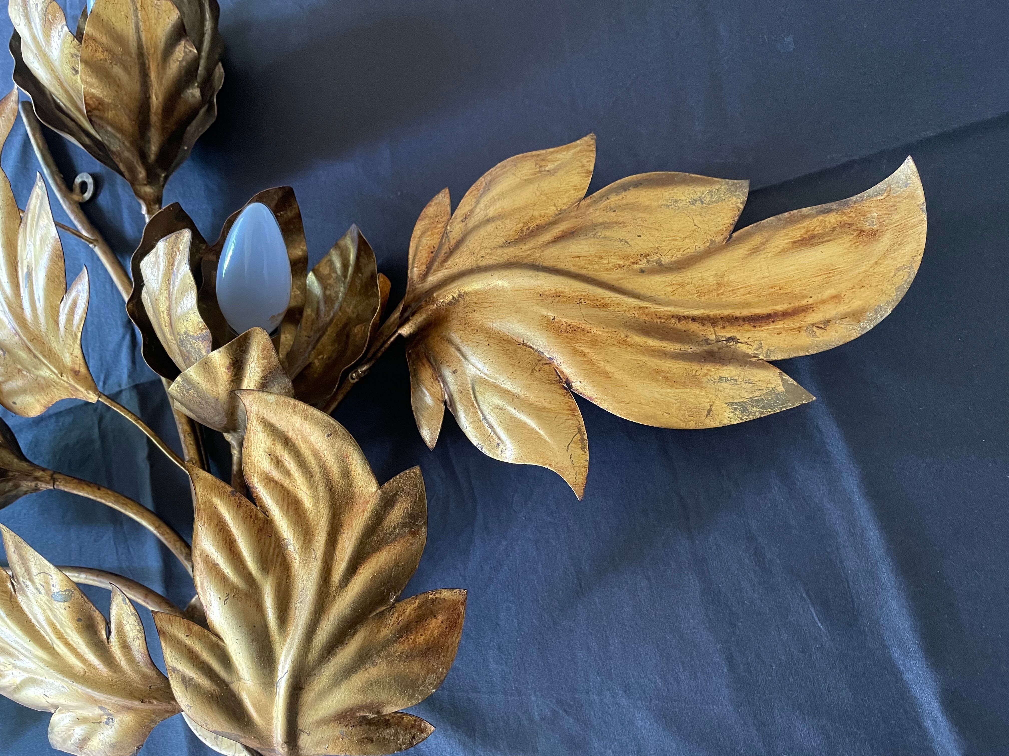 Metal wall lamp by Hans Kögl 1970