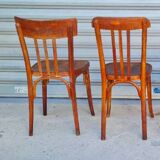 Set of 4 mismatched bistro chairs