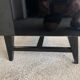 Vintage black lacquered buffet and wood Maurice Flachet