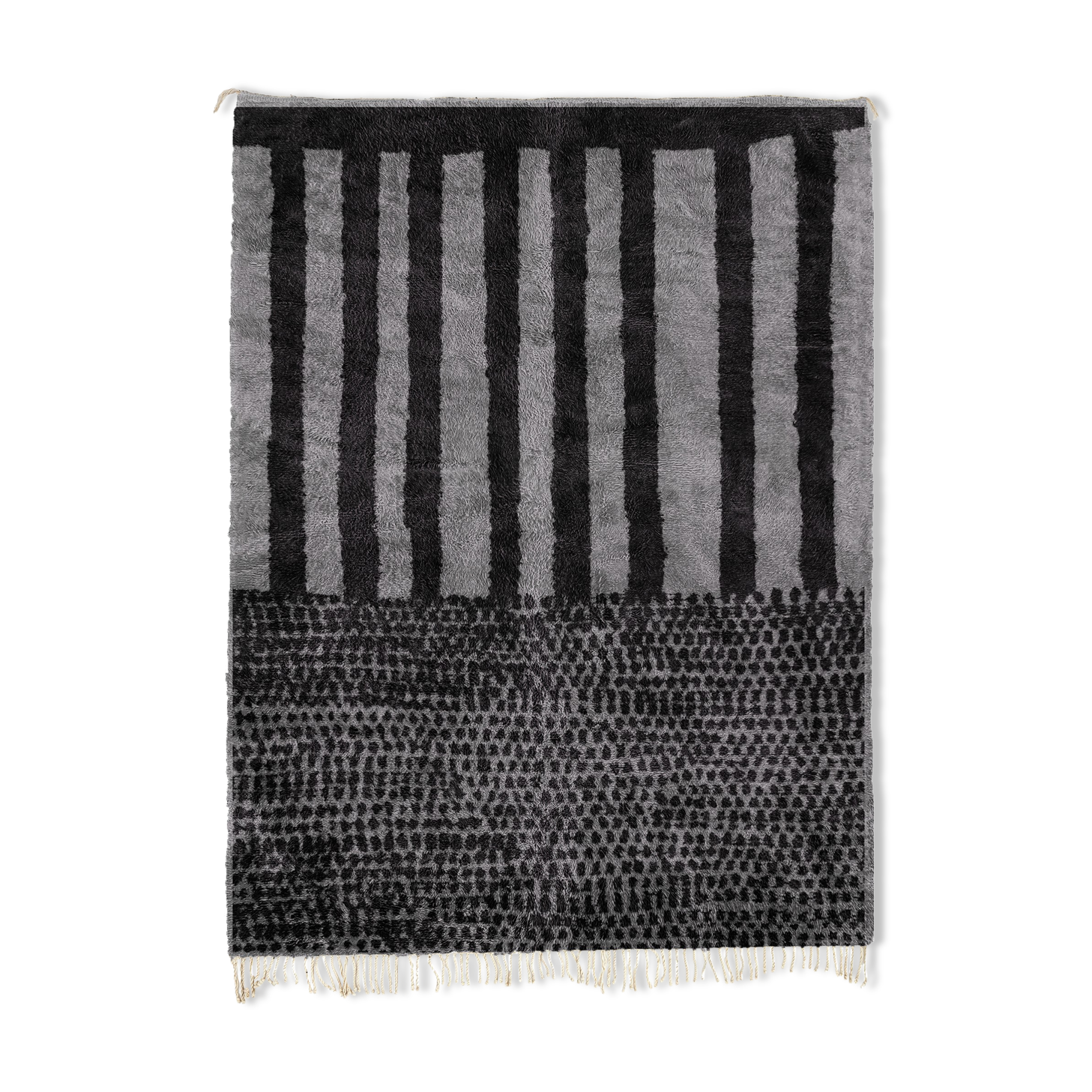 Modern Moroccan carpet grey