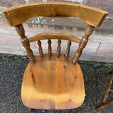 6 chaises windsor restaurant style Western taverne vintage 1980s