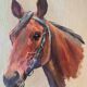 Ancient tableau HST "Horse's head" (20th century)