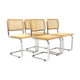 Set de 4 chaises "B32", Marcel Breuer, Italie, 1990