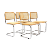 Set of 4 chairs "B32", Marcel Breuer, Italy, 1990