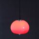 1970s Harvey Guzzini Red Pendant Light for Meblo, Italy