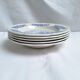 Vintage blue soup plates
