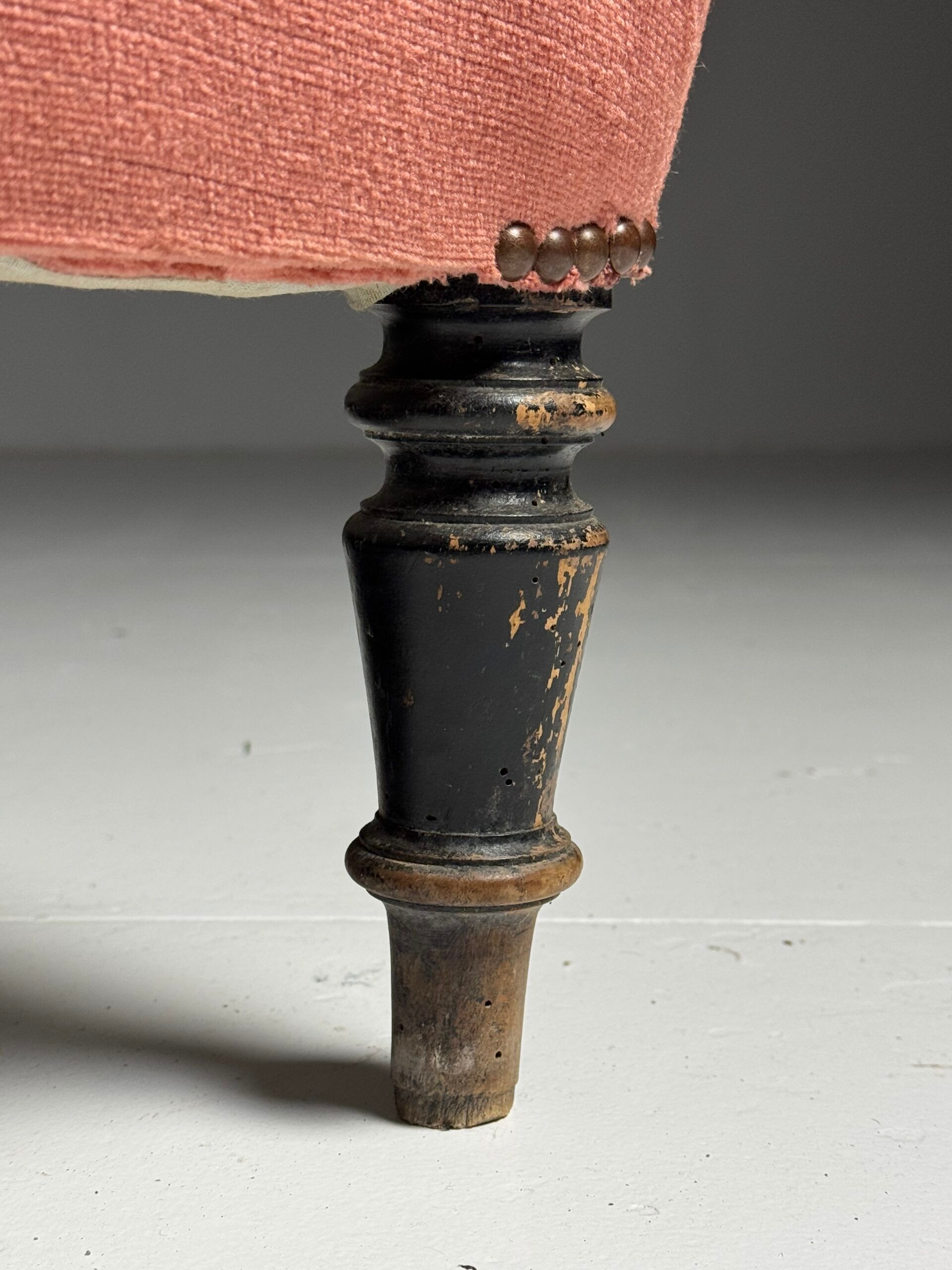 Ensemble de 2 fauteuils à pantoufles français vers 1900
