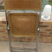 Pair of folding chairs made in Italy