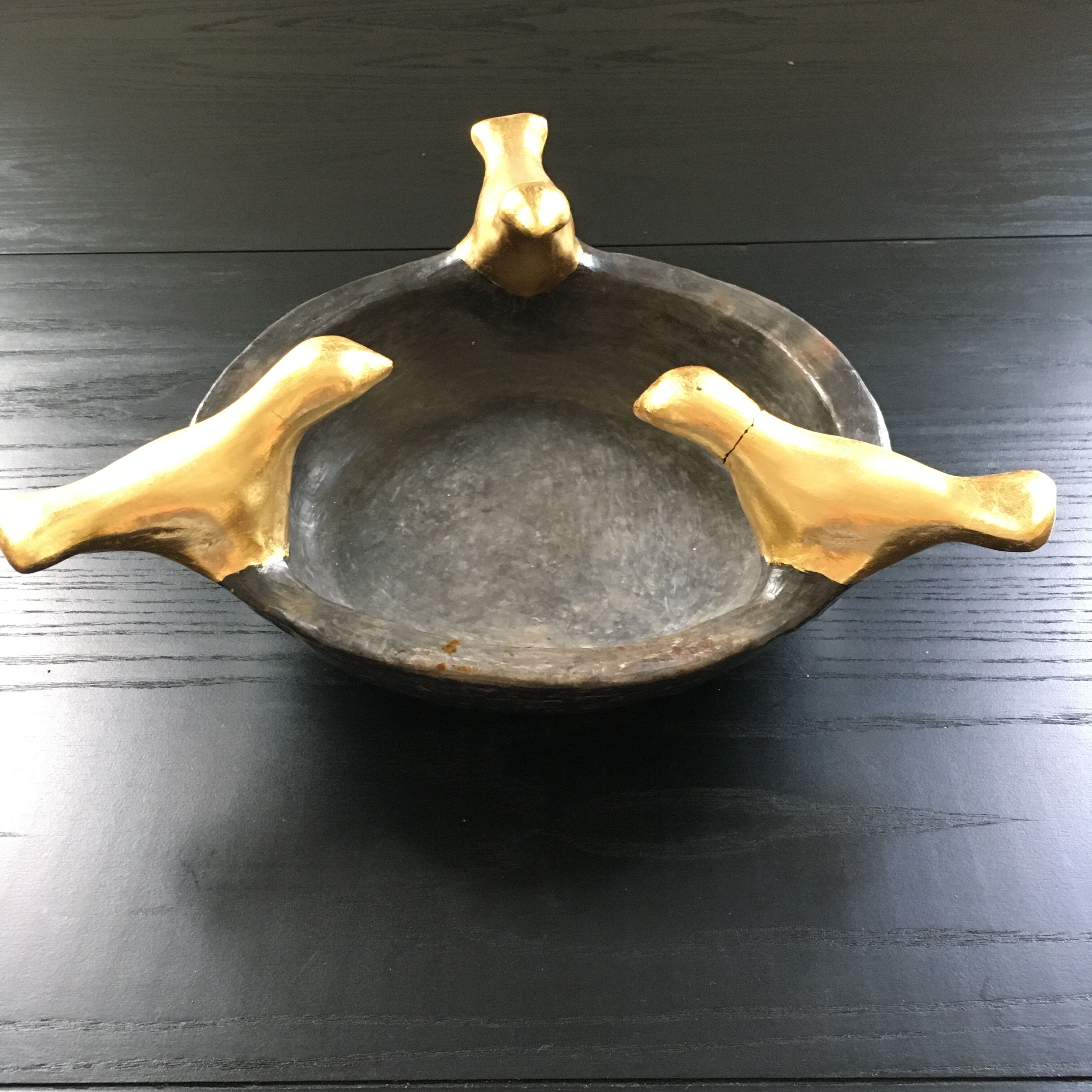 3 gold bird empty pocket