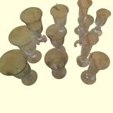Set of 40 La Rochère Amitier crystal glasses from the 19th century + 8 replacements