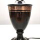Robert Deschuytener - Baluster lamp - Black and gold ceramic - 1970s