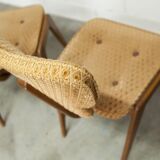 4 chairs and 2 Lounge armchairs by Roger Landault, ABC edition, 1950.