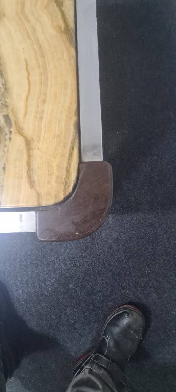 Vintage stone side table