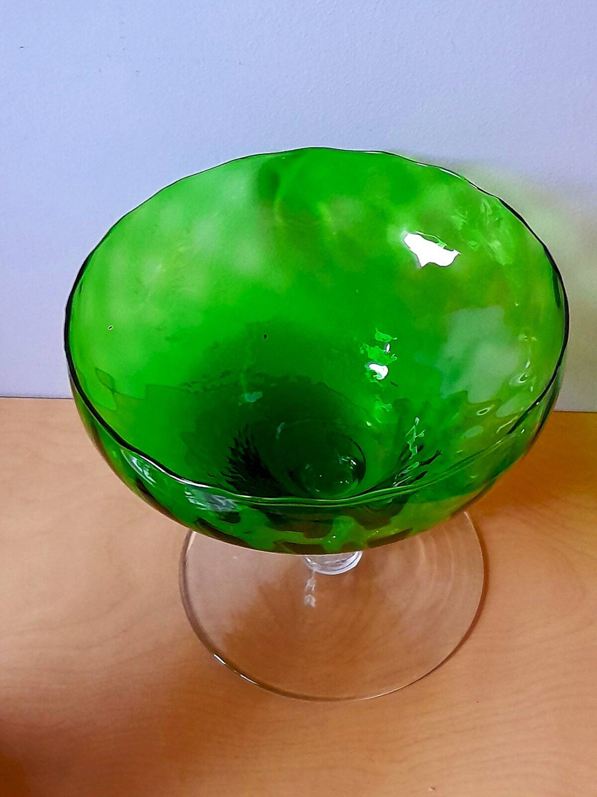 Green Empoli glass cup