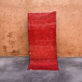 Red Boujad Moroccan rug - 223 x 107 cm