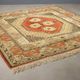 Antique Kars rug made of cotton and wool, hand-knotted, 102 x 100 in.