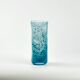 Spotted blown glass vase