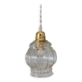 Vintage glass globe pendant light