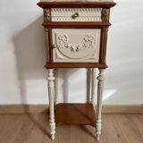 Bedside table with marble