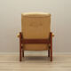 Yellow leather armchair, Danish design, 1960s, production: Denmark