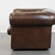Large, Dark Cowhide Leather Chesterfield Armchair