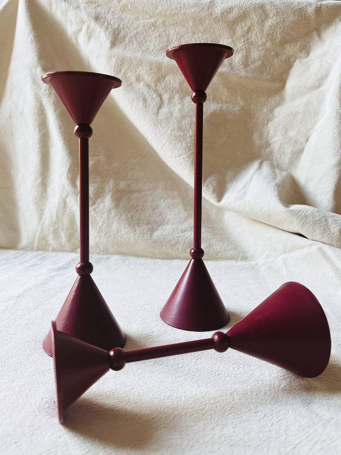 Set of 3 candle holders