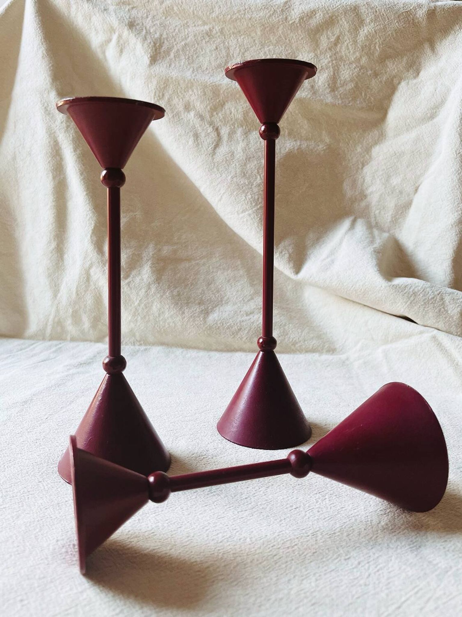 Set of 3 candle holders