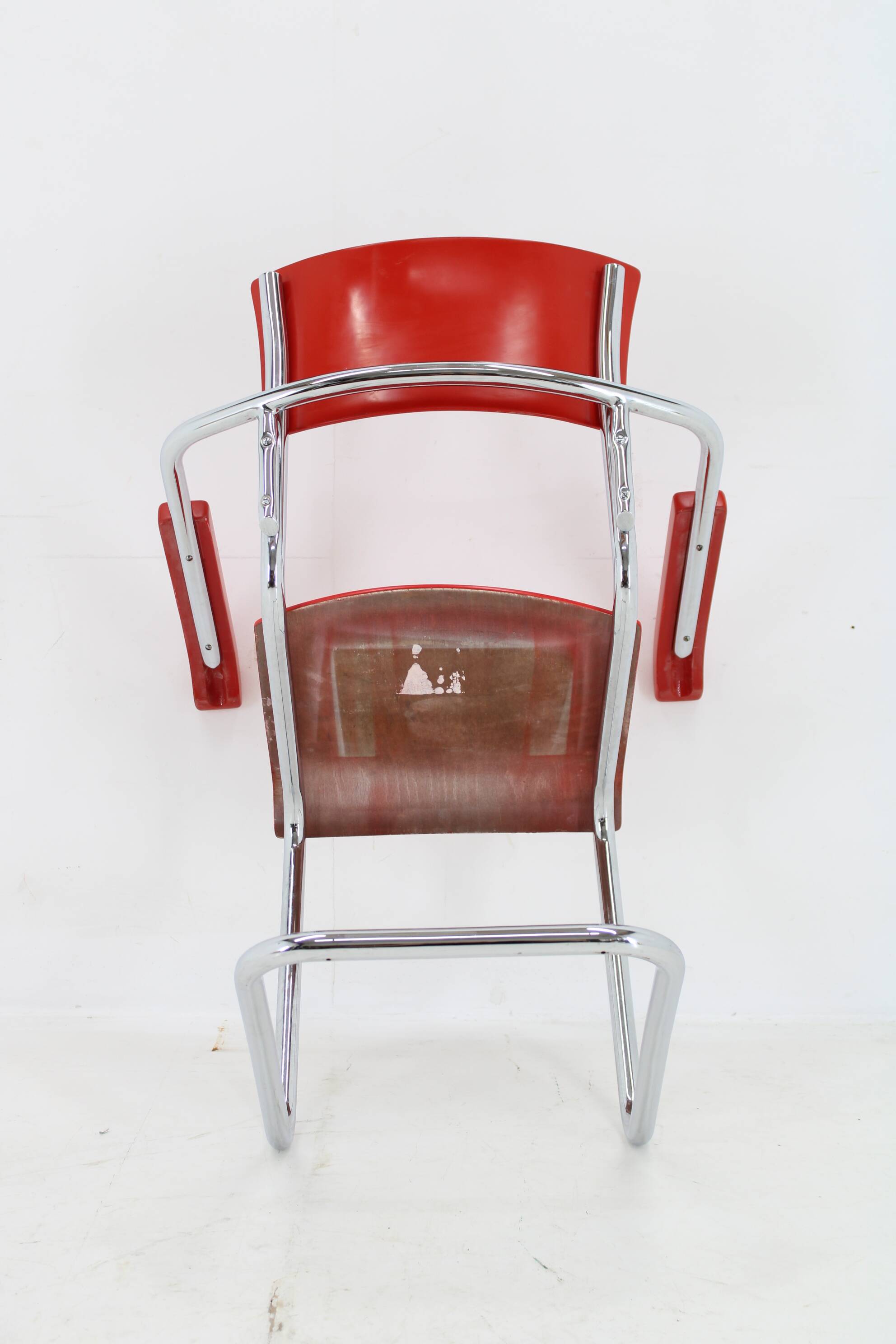 1940s Bauhaus Restored Tubular Armchair, Germany