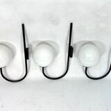 Mid-Century Italian set of three large sphere wall lamps from 60s