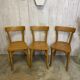 Série de 3 chaises bistrot Baumann