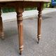 Renovated 18th century solid wood extendable round dining table with shutters