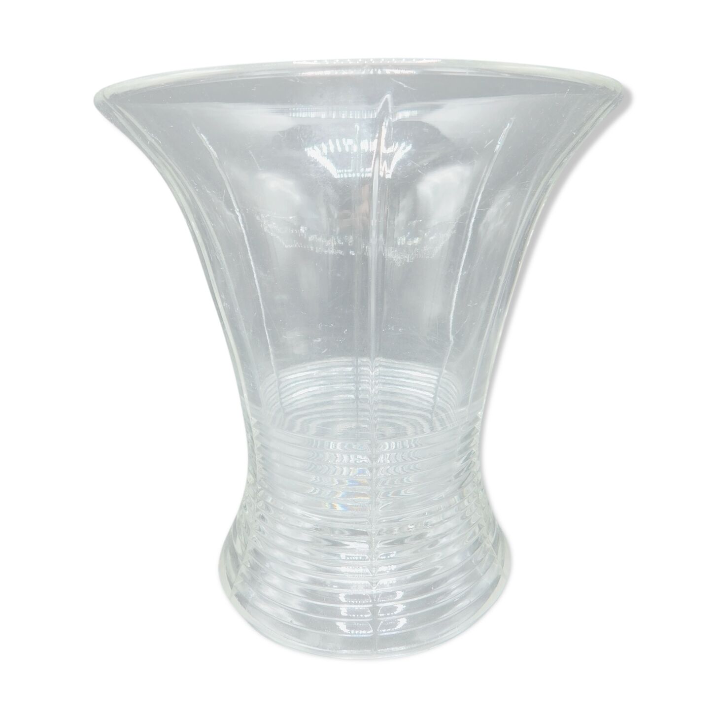 1930s crystal tulip vase
