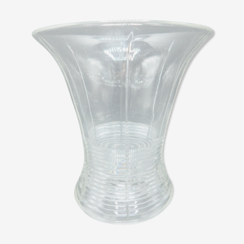 1930s crystal tulip vase