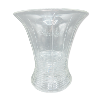 1930s crystal tulip vase