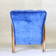 Fauteuil en velours Art déco italien des années 1940