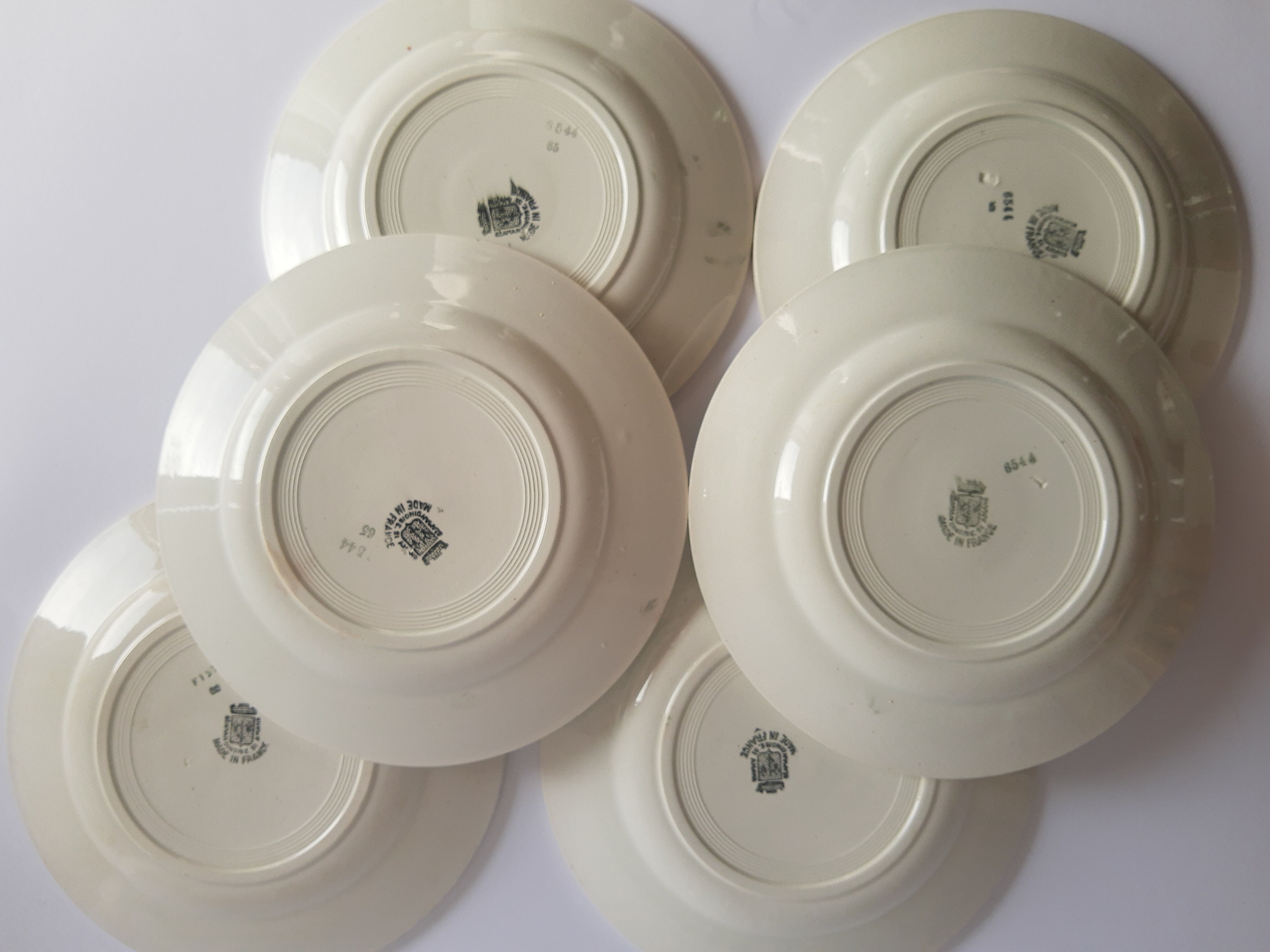 Set of 6 flat plates St amand vintage vintage