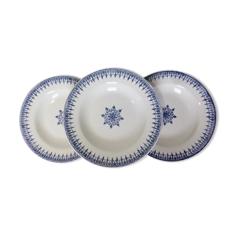 3 assiettes creuses vintage de St Amand modèle Primax 211255