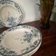 Set of 5 hollow plates Longwy art nouveau