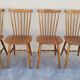 Series of 4 bistro chairs signed Baumann tacoma model 1950 vintage