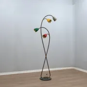 1950s Italian Biancardi e Jordan brass floor lamp