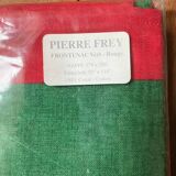 Pierre Frey "Frontenac" Red & Green Tablecloth