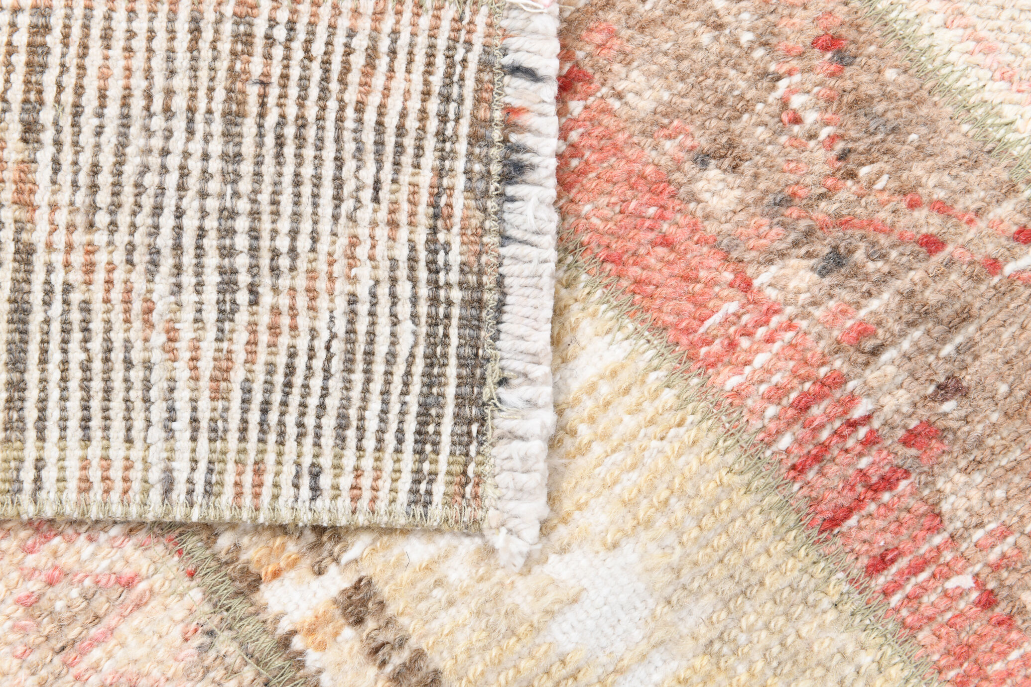 Farmhouse vintage patchwork runner rug