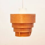 Mid-Century Scandinavian Pine Ceiling Light by Hans-Agne Jakobsson for Ellysett Markaryd, 1960s