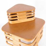 Rattan side table